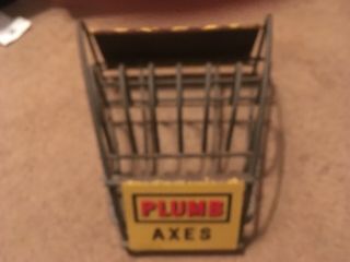 Vintage Early Plumb Axes Hardware Store Display/Holder Rare 1950’s? USA Made 2