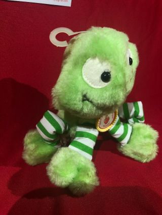 Kenner Vintage Strawberry Shortcake Frappe the Frog Plush Stuffed Animal 5