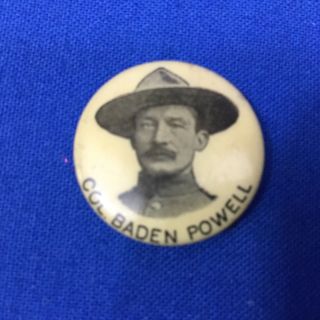 Boy Scout Vintage Col.  Baden Powell Button