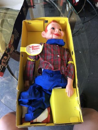 Vintage Howdy Doody Ventriloquist 30” Doll Goldberger Nos Box C1972