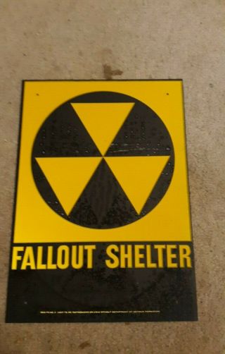 10 Fallout Shelter Signs Vintage Nos Cold War