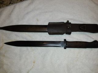 Ww2 German Bayonet With Frog And Scabbard