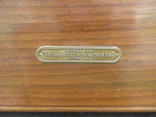 Vintage H.  Gerstner & Sons WB42 Wood Machinist Tool Chest Box w/ Key 5 Drawer 4