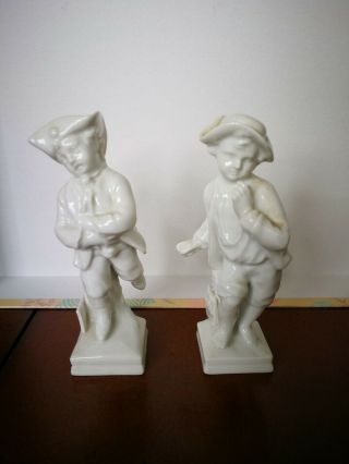 Kpm Berlin German Porcelain Boy Figurines