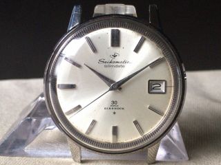 Vintage Seiko Automatic Watch/ Seikomatic Slimdate Cal.  840 30j Ss 1960s