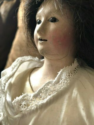 1840 ' s Andreas Voit Papier Mache Doll Pauline Style with Great French Body 2