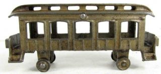 Ideal antique cast iron train loco car 3 piece 1899 6