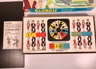 Vintage 1966 Transogram Blondie Board Game Comic Strip Character Toy 4