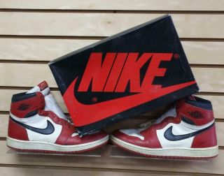1986 Air Jordan 1 Basketball Shoes - Size 9.  5 and Nike 2