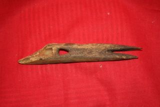 Ancient Elongated Toggle Harpoon Alaskan Eskimo Inuit Artifact Yupik 5 
