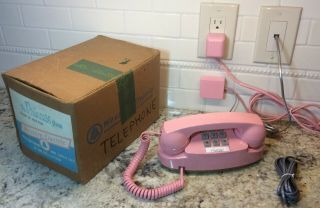 Vintage Pink Princess Phone By Western Electric With Light Kit & Box,  Touchtone