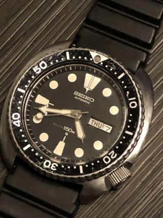Seiko 6309 - 7049 Diver Watch 150 Meters Turtle w/ Strap 1977 Suwa Dial 2