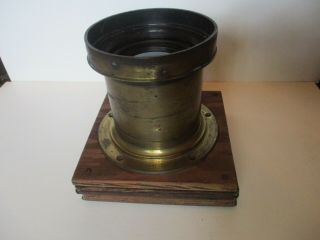 Antique U.  S.  Patent 1896 Dallmeyer No.  9 Stigmatic Series Ii Brass Lens