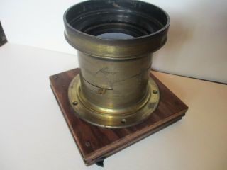 Antique U.  S.  Patent 1896 Dallmeyer No.  9 Stigmatic Series II Brass Lens 3