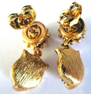 GUCCI Crystal Cat Head Earrings 2