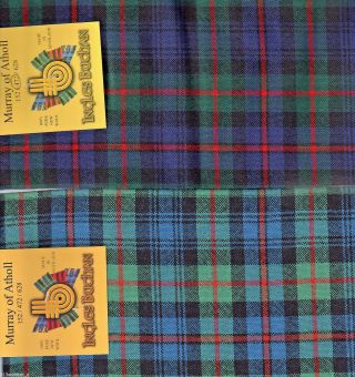 Tartan Sash Clan Murray Of Atholl Ladies Scottish Wool Plaid