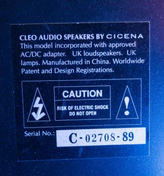 ✅ Vintage CLEO Audio Speakers By CICENA - RARE - ✅ 5