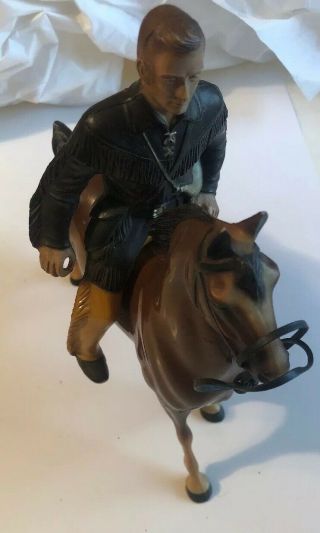 Vintage Hartland Jim Bowie W/horse Western Collectible Toy Figure