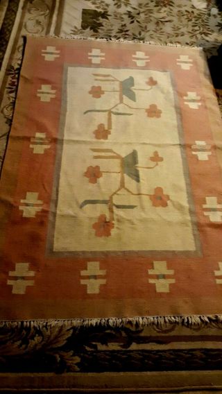 Vintage Native American Wool Blanket Rug 70 