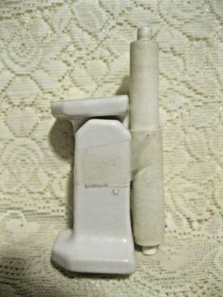 Vintage White Porcelain Bathroom Wall Mount Toilet Paper Roll Holder