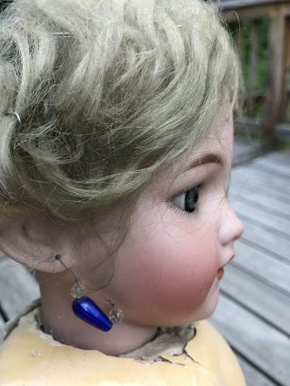 Antique Large 29” German Bisque Head Doll 12 3