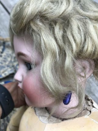 Antique Large 29” German Bisque Head Doll 12 4