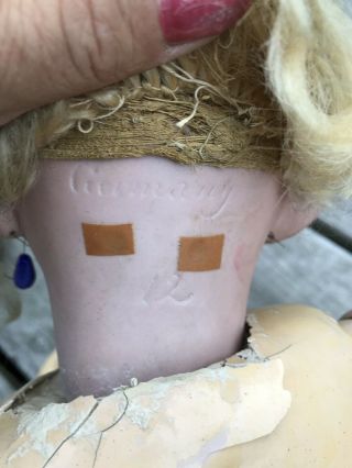 Antique Large 29” German Bisque Head Doll 12 5