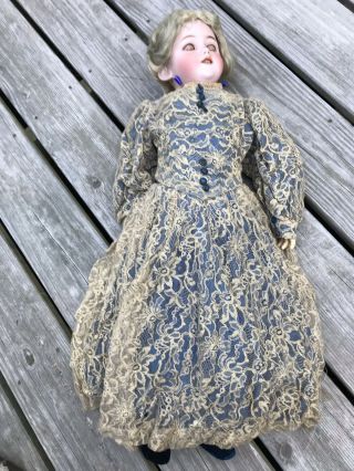 Antique Large 29” German Bisque Head Doll 12 6