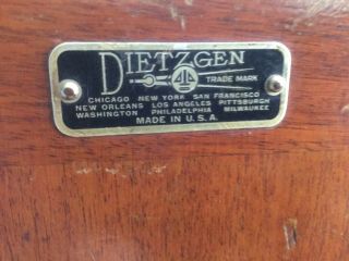 Vintage Dietzgen 6100 Series Transit Survey Theodolite.  Woodcase. 10