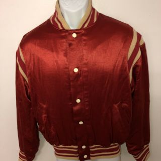 Vintage Polo Ralph Lauren 1 Star Ball Rayon Satin Stadium M EUC Rare Jacket 5