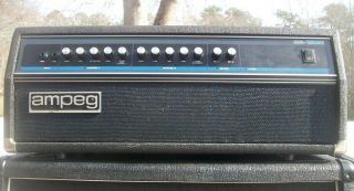 Vintage Ampeg Ss - 150h Amp Head Solid State