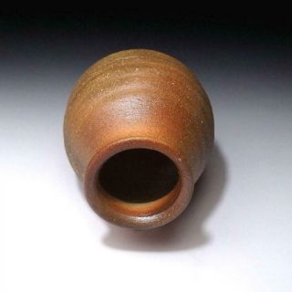 YF4: Vintage Japanese Pottery Vase for Hanging,  Shigaraki Ware,  Tea ceremony 5