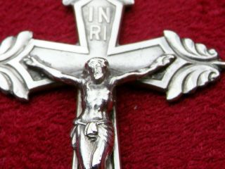 Army Chaplains Vintage Wwii Sterling Silver Wartime Dog Tag Catholic Crucifix
