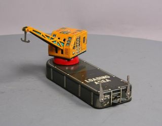 Marx Vintage 1950 ' s Wind - Up Tin Lithographed Crane Toy EX 3
