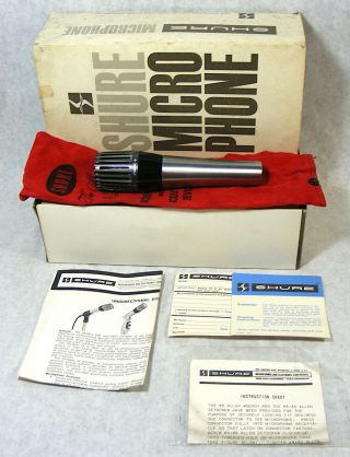 Vintage Unidirectional Dynamic Sure Microphone Model 548 Unidyne Iv