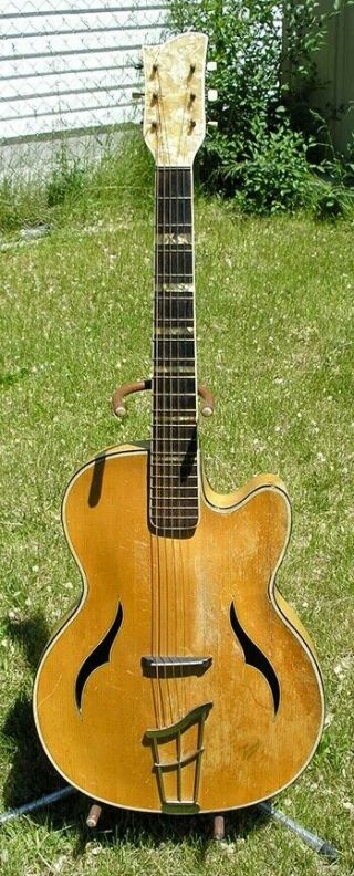 Vintage Archtop Acoustic Hopf Guitar Project