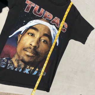 Vintage 90s 2pac Bootleg Sweatshirt Sz Large Tupac Shakur Rap Tee Double Sided 6