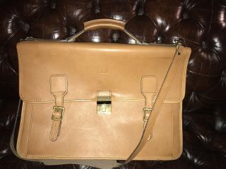 Vintage Hartmann Belting Leather Briefcase - - Vgc