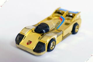 Bandai Popy Machine Robo Porsche Mr - 20 Gold Gobots Japan Transformers Vintage