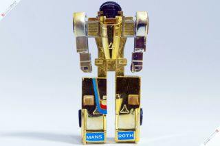 BANDAI POPY MACHINE ROBO PORSCHE MR - 20 GOLD GOBOTS JAPAN TRANSFORMERS VINTAGE 3