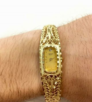 14k Yellow Gold Vintage Geneve Ladies Watch