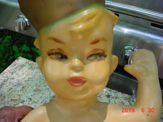 RARE VINTAGE CURITY BABY DIAPER STORE DISPLAY MANNEQUIN 3