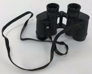 Ww2 Wwii German Dienstglas Binoculars 6x30 156721 Beg,  Black Vintage