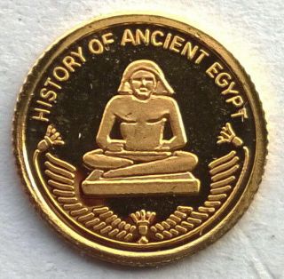 Fiji 2010 Ancient Seated Scribe 10 Dollars Gold Coin