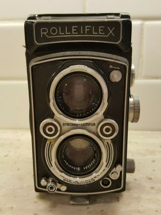 Vintage Rolleiflex Synchro Compur Franke & Heidecke Camera