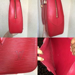 Vintage Louis Vuitton Epi Leather Voltaire Tote Bag LV Red Shoulder Bag 6
