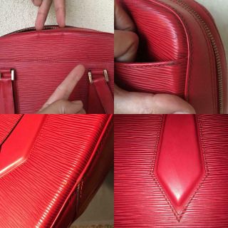 Vintage Louis Vuitton Epi Leather Voltaire Tote Bag LV Red Shoulder Bag 7