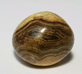 13.  8mm Ancient Large Indo - Tibetan Fully Patinized Agate Eye Bead