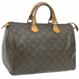 Authentic Louis Vuitton Speedy 35 Hand Bag Monogram Purse M41524 Vintage A44905