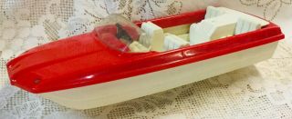 Awesome Vintage 1960’s Tonka Toy Plastic Red & White Boat Only